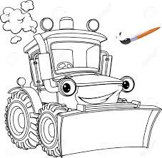 No matter what your favorite cat® equipment is, we've got a coloring page for you and your kids. Funny Tractor Bulldozer Coloring Pages Coloring Book Design For Kids And Children Royalty Free Cliparts Vectors And Stock Illustration Image 116684025