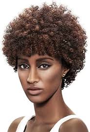 Indiamart Curly Hair 100 Synthetic Wigs Style Icon Afro 5" Short Curly Wigs  With 100