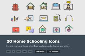 Vector files, including png and svg icons. 20 Home Schooling Icons Home Schooling Teaching Icon