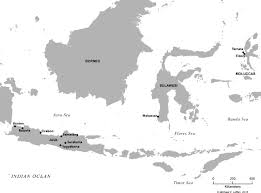 Bujangga manik, which was written on 29 palm leaves and kept in the bodleian library in oxford since 1627, mentioning more than 450 names of places, regions, rivers and mountains situated on java island, bali island and sumatra island. Map Of Central Indonesia From South Sumatra To The Moluccas Download Scientific Diagram