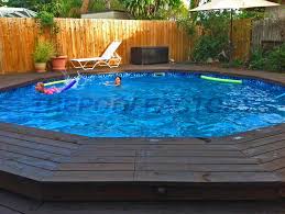 Semi Inground Pools Swimming Pools Semi Inground Pools Pools Backyard Inground Pool Installation