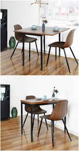 Here are some innovative designs we found. 12 Brilliant Dining Table Ideas For Your Small Space Living In A Shoebox Kitchen Table Settings Space Saving Kitchen Table Dining Room Small