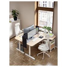 Jarvfjallet Office Chair With Armrests Gunnared Beige White Ikea Home Office Layouts Shared Home Offices Ikea Bekant