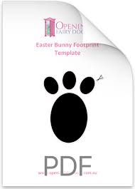 Printable easter bunny feet template. How To Make Easter Bunny Footprints Opening Fairy Doors