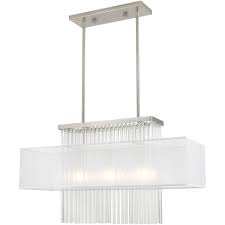 Island Lighting 3 Light Fixtures With Brushed Nickel Finish Steel Material Medium 26 300 Watts Walmart Com Walmart Com