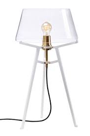 Buy the best and latest abat jour lampadaire on banggood.com offer the quality abat jour lampadaire on sale with worldwide free shipping. Lampe De Table Design Industriel Avec Abat Jour Transparent Sur Trepied Blanc Ella Tonone Luminaires Design Industriel Lampe De Table Ref 17090213