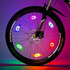 Amazon Com Willceal Bike Spoke Light 6pcs Bike Wheel Light Tyre Wire Right With 6 Led Flash Model Neon Lamps Bike Safet Bicycle Lights Bike Safety Bike Wheel
