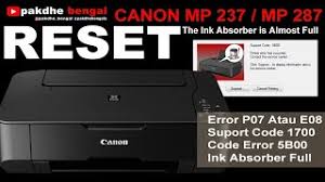 Find the right driver for your canon pixma printer. Cara Reset Canon Mp237 Dan Mp 287 Reset Canon Mp237 Canon Error 5b00 Printer Canon Ink Absorber Youtube