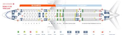 Best seats in the plane. Seat Map Boeing 777 200 Air Canada Best Seats In Plane