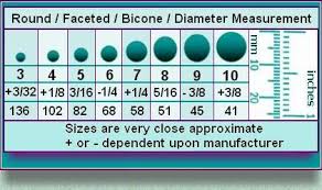 Bicone Bead Size Chart Google Search A Handy Chart To Tell