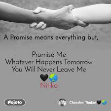 The 'if tomorrow never comes' hitmaker made the above comments during an interview with the bbc's newsnight current affairs programme for a special episode focusing on cancer. A Promise Means Everything But Promise Me Whatev Nojoto
