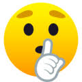 Maybe you would like to learn more about one of these? Face With Finger Covering Closed Lips Emoji