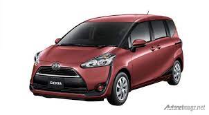 toyota sienta merah mini van toyota car