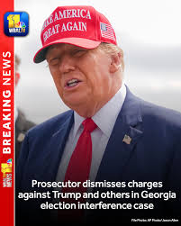 The prosecutor who recently took over the Georgia election interference  case against President Donald Trump and others said in a court filing  Wednesday that he has decided not to pursue the case