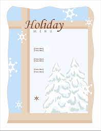 Follow our easy template instructions to get your projects ready to print on your desktop or to send to your local printer. Holiday Dinner Menu
