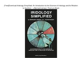 Free Download Iridology Simplified An Introduction To The