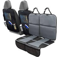 Buy baby car seat car seat covers and get the best deals at the lowest prices on ebay! Car Seat Protector And Kick Mat Car Back Seat Cover 4 Pack 2 Sets Of Car Seat Protectors And Kick Mat Backseat Organizers Covers Great For Child Baby Carseats