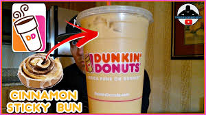Dunkin donuts coffee roll ingredients. Dunkin Donuts Cinnamon Sticky Bun Iced Coffee Review Youtube