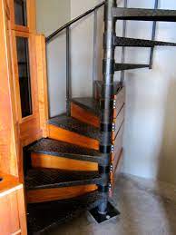 How A Manhattan Artist Created A Cabin In The Sky Tiny House Stairs Circular Stairs Staircase Design