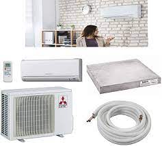 Mitsubishi heat pump systems go by several names that define how they operate: Amazon Com Mitsubishi 12 000 Btu Cool Only No Heat Seer 23 1 Wall Mount Ductless Mini Split Inverter Pump System 1 Ton Energy Star With 25 Ft Lines Pads Home Kitchen