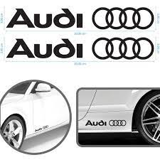 Adesivi Auto Audi A3 A4 A5 A6 Q3 Q5 Q7 Tt 2 Pezzi 20 X 3 Cm Stickers In Vinile Audi A3 Audi Auto