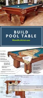 Build Pool Table Woodworking Plans And Projects Woodarchivist Com Woodworking Plans Woodworking Plans Diy Pool Table