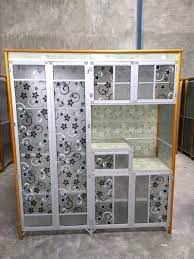 Lemari rak piring kayu rak piring minimalis. Jual Rak Piring Lemari Sayur Aluminium 4pintu Saklar Listrik Kaca Corak Dan Tiang Gold Medan Di Lapak Papamama Home N Living Medan Bukalapak