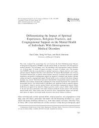 Borang memudahkan anda untuk membentuk setiap peranan (pengarah. Pdf Differentiating The Impact Of Spiritual Experiences Religious Practices And Congregational Support On The Mental Health Of Individuals With Heterogeneous Medical Disorders