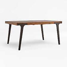 Expanding circular dining table in burr poplar and elm. Expandable Dining Tables Farmhouse Modern Crate And Barrel