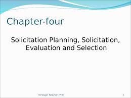 Understand the difference between a proposal and a project, and how to. Solicitation Planning Solicitation Evaluation And Selection Docsity
