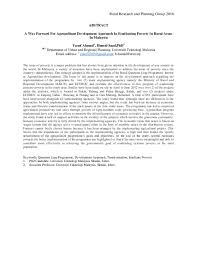 The main program under this new initiative is the visionary village movement requiring village community to plan and initiate rural development. Pdf A Way Forward For Agropolitant Development Approach In Eradicating Poverty In Rural Areas In Malaysia Hamid Bin Saad Fab And Yusof Ahmad Academia Edu