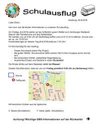 Also use the opportunity of cooperating. 9 Elternbrief Schulausflug Schule Eenstock