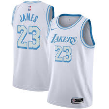 Lebron James Los Angeles Lakers Nike 2020 21 Swingman Player Jersey White City Edition In 2020 Los Angeles Lakers Lebron James Nba Swingman Jersey