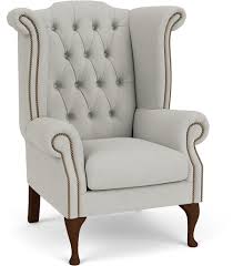 Pair of queen anne style floral upholstered wingback armchair. Queen Anne Scroll Wing Chair Without Castors Darlings