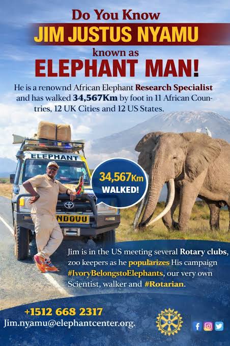 Walking for Giants campaign in Texas with Jim Justus Nyamu
