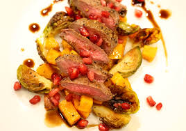 pan seared venison steak with balsamic