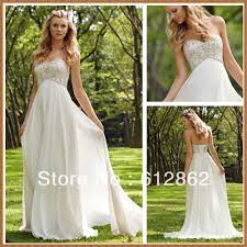 155 0us Strapless Sweetheart Beaded Empire Waist Chiffon Wedding Dress For Pregnant Women We Wedding Dresses Summer Bridesmaid Dresses Outdoor Wedding Dress