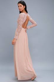 Awaken My Love Blush Pink Long Sleeve Lace Maxi Dress Mod And Retro Clothing In 2020 Long Sleeve Pink Maxi Dress Long Sleeve Lace Maxi Dress Elegant Dresses Long