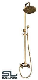 Komplett Duschset Komplett Dusche Armatur Antik Messing Massiv Sanlingo Armaturen Dusche Retro Armatur Inspiration Badevaerelse Inspiration