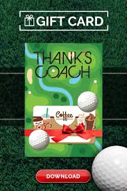 We have three different coachcards available, each offering savings of 1/3 on all of our standard and fully flexible coach fares all year round. Golf Coach Gift Thank You Card Free Printable Download