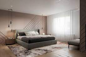 Come Arredare Una Camera Da Letto Piccola Letto In Tessuto Disegni Sulle Pareti Design Della Camera Da Letto Arredamento Di Design Camera Da Letto Semplice