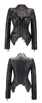 Chouyatou Women S Fashion Studded Perfectly Shaping Faux Leather Biker Jacket Topshop Jackets Faux Leather Biker Jacket Leather Jacket