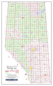 Alberta Provincial Base Map Poster Nts 1 2 000 000
