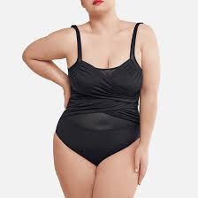 Vendu et expédié par la redoute. Maillot De Bain 1 Piece Amincissant Avec Drape La Redoute Collections Plus Noir La Redoute