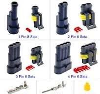 352Pcs Waterproof Car Electrical Connector Terminals Automotive Electrical  Wire Connector Plug Kit 1/2/3/4 Pin Connectors Male and Female