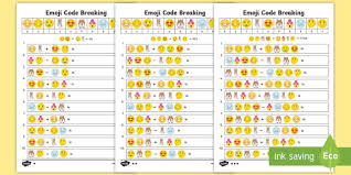 Pencil and paper math games˛˛˛˛˛˛˛˛˛˛˛˛˛˛˛. Emoji Maths Code Breaking Worksheets Teacher Made