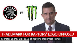 Links to toronto raptors logo and uniform info and archives with logo photos/graphics, uniform styles and numbers, and more. Trademark For Raptors Logo Opposed By Monster Energy Gerben Law Firm