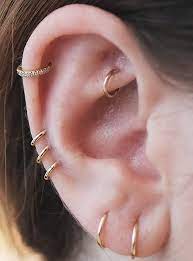 The Coolest Piercings New York Girls Are Getting Right Now Refinery29 Anti Tragus Daith Rook Conch Const Cute Ear Piercings Ear Jewelry Earings Piercings