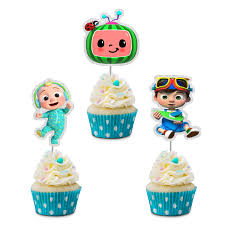 Cocomelon theme cake topper / cake centerpiece is perfect for a to decorate the themed cake digital file includes: Glitter Cocomelon Cupcake Toppers 24pcs Cocomelon Happy Birthday Cake Decor Picks Kids Birthday Baby Shower Party Decoration Supplies Amazon Com Grocery Gourmet Food