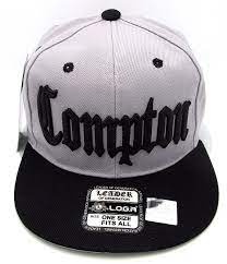 Compton Snapback Hat South Central Los Angeles California Cap Gray Black New Ebay In 2021 Compton Snapback Snapback Hats Flat Bill Hats